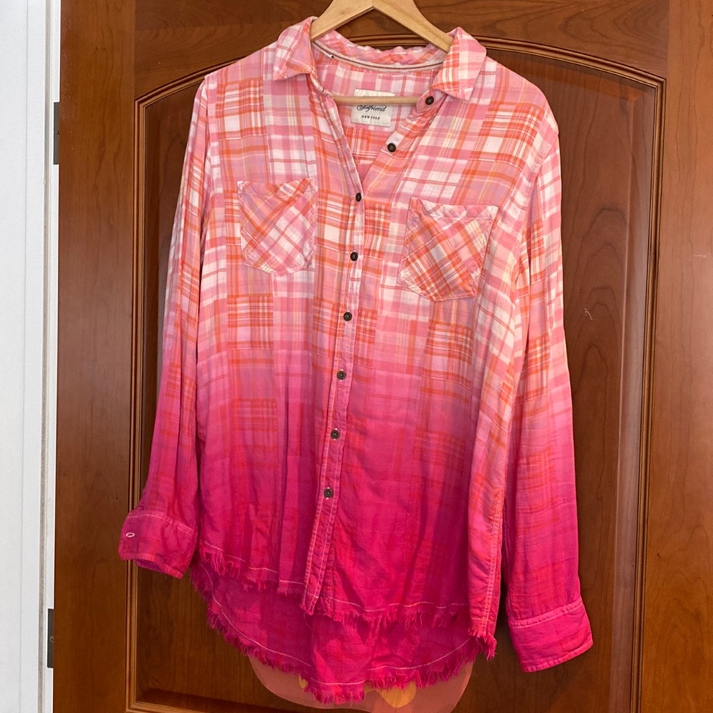 🤩Like NEW - Jacks Girlfriend - long sleeve button down top - L